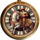 SPANISH PICADOR ON HORSE VINTAGE PERIOD COLORS BULLFIGHTING ART 17J POCKET WATCH SPANISH PICADOR ON HORSE VINTAGE PERIOD COLORS BULLFIGHTING ART 17J POCKET WATCH