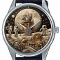THE APOLLO MOON MISSION SPACE EXPLORATION STEAMPUNK ART COLLECTIBLE BRASS WATCH