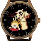 VINTAGE CALVIN & HOBBES LARGE MEN'S SIZE SOLID BRASS COLLECTOR'S EDITION WATCH VINTAGE CALVIN & HOBBES LARGE MEN'S SIZE SOLID BRASS COLLECTOR'S EDITION WATCH