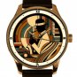 1920s SAXOPHONE BAUHAUS JAZZ ART SOLID BRASS COLLECTIBLE SAXOPHONIST'S WATCH