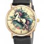 ELEGANT ANTIQUE MEDIEVAL UNICORN FANTASY ART SOLID BRASS LADIES / GIRLS WATCH