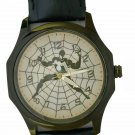 BLACK SPIDERMAN VINTAGE 1980s CULT ART TITANIUM GREY SOLID BRASS WRIST WATCH BLACK SPIDERMAN VINTAGE 1980s CULT ART TITANIUM GREY SOLID BRASS WRIST WATCH