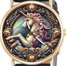 FANTASY ART UNICORN SOLID BRASS LADIES / GIRLS WATCH w STUNNING METALLIC COLORS FANTASY ART UNICORN SOLID BRASS LADIES / GIRLS WATCH w STUNNING METALLIC COLORS