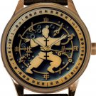 KUNG FU SYMBOLIC MANDARIN ART DIAL SOLID BRASS 40 mm COLLECTIBLE WATCH, KUNGFU KUNG FU SYMBOLIC MANDARIN ART DIAL SOLID BRASS 40 mm COLLECTIBLE WATCH, KUNGFU