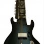 CLASSIC MATT BLACK PEARL INDIAN RAVI SHANKAR SITAR RESONATING ELECTRIC GUITAR