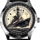 US Navy Destroyer Arleigh-Burke Battleship Art Solid Brass Collectible Watch US Navy Destroyer Arleigh-Burke Battleship Art Solid Brass Collectible Watch