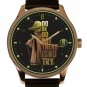 DO OR DO NOT, THERE IS NO TRY. MASTER YODA JEDI STAR WARS ART SOLID BRASS WATCH