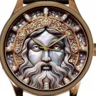 THE FACE OF GOD BEAUTIFUL GOLD & MOTHER OF PEARL METALLIC DIAL SOLID BRASS WATCH THE FACE OF GOD BEAUTIFUL GOLD & MOTHER OF PEARL METALLIC DIAL SOLID BRASS WATCH