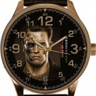 VINTAGE TERMINATOR SCHWARZNEGGER MOVIE POSTER ART SOLID BRASS COLLECTIBLE WATCH VINTAGE TERMINATOR SCHWARZNEGGER MOVIE POSTER ART SOLID BRASS COLLECTIBLE WATCH