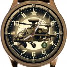 US ARMY APACHE AH-64 LONGBOW ATTACK HELICOPTER MILITARY COLORS RETRO WATCH