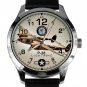 Vintage USAAF P38 Lightning WW II Aviation Art Solid Brass Collectblei Watch