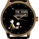 CALVIN & HOBBES, LOOK AT THE STARS, SYMBOLIC EXISTENTIAL ART WATCH with GIFT BOX CALVIN & HOBBES, LOOK AT THE STARS, SYMBOLIC EXISTENTIAL ART WATCH with GIFT BOX