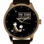 CALVIN & HOBBES, LOOK AT THE STARS, SYMBOLIC EXISTENTIAL ART WATCH with GIFT BOX