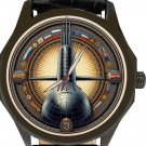 KILO CLASS RUSSIAN NAVY NUCLEAR SUBMARINE METALLIC ART SOLID BRASS NAVAL WATCH KILO CLASS RUSSIAN NAVY NUCLEAR SUBMARINE METALLIC ART SOLID BRASS NAVAL WATCH