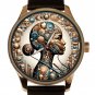 UNIQUE DIGITAL NEURAL ART NEUROLOGIST THEMED COLLECTIBLE SOLID BRASS WATCH