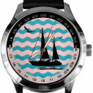 VINTAGE BLUE MARINER'S THEME SAILING ART COLLECTIBLE 4Omm SOLID BRASS MENS WATCH VINTAGE BLUE MARINER'S THEME SAILING ART COLLECTIBLE 4Omm SOLID BRASS MENS WATCH