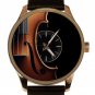 VIOLIN ART BEAUTIFUL HIGH-RESOLUTION COLORS METALLIC DIAL VIOLINIST DRESS WATCH