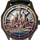 LOS ANGELES, CITY OF GOLD, FUTURISTIC LA CITYSCAPE SKYLINE POSTMODERN ART WATCH LOS ANGELES, CITY OF GOLD, FUTURISTIC LA CITYSCAPE SKYLINE POSTMODERN ART WATCH