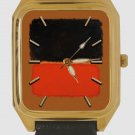 VINTAGE MARK ROTHKO MODERNIST BLURRED COLORS COLLECTIBLE SOLID BRASS RECTANGULAR WATCH VINTAGE MARK ROTHKO MODERNIST BLURRED COLORS COLLECTIBLE SOLID BRASS RECTANGULAR WATCH