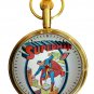 VINTAGE 1970s SUPERMAN FIRST EDITION COVER LATER 17 JEWEL WINDING POCKET WATCH
