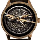 AVRO LANCASTER RAF BOMBER POSTMODERN SOLID BRASS MILITARY COLLECTIBLE 40mm WATCH AVRO LANCASTER RAF BOMBER POSTMODERN SOLID BRASS MILITARY COLLECTIBLE 40mm WATCH