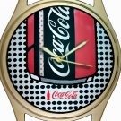 VINTAGE ROY LICHTENSTEIN COCA COLA POP ART COLLECTIBLE SOLID BRASS WRIST WATCH VINTAGE ROY LICHTENSTEIN COCA COLA POP ART COLLECTIBLE SOLID BRASS WRIST WATCH
