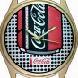 VINTAGE ROY LICHTENSTEIN COCA COLA POP ART COLLECTIBLE SOLID BRASS WRIST WATCH