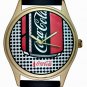 VINTAGE ROY LICHTENSTEIN COCA COLA POP ART COLLECTIBLE SOLID BRASS WRIST WATCH