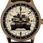 M1 ABRAMS US ARMY MAIN BATTLE TANK TANK COMMANDER SIGHT DIAL SOLID BRASS WATCH