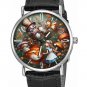 TIM BURTON STYLE SURREAL ART ALICE IN WONDERLAND LADIES/GIRLS SOLID BRASS WATCH