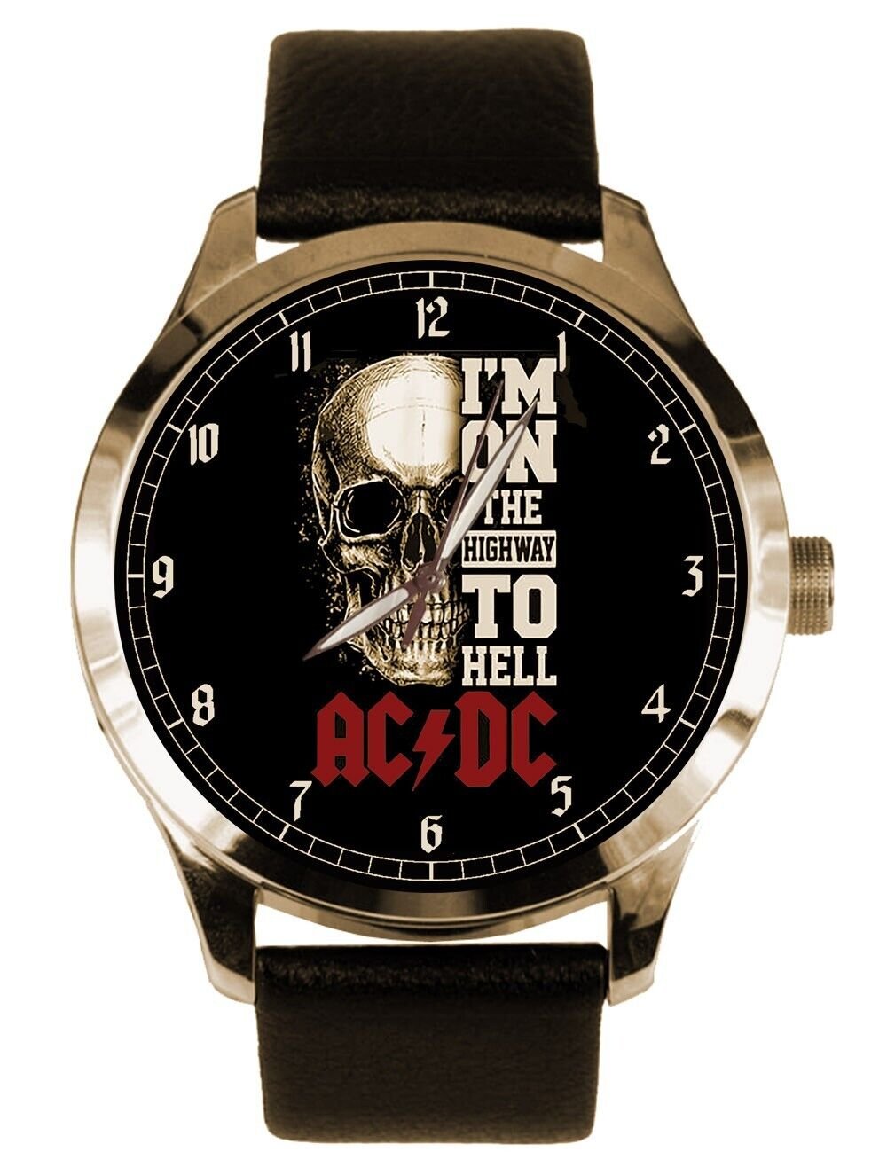 VINTAGE 1990 AC-DC HIGHWAY TO HELL POSTER SKULL ART 40mm COLLECTIBLE ...