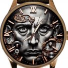 Albert Camus Postmodern Portrait Intense Existentialist Eyes Solid Brass Watch Albert Camus Postmodern Portrait Intense Existentialist Eyes Solid Brass Watch