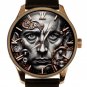 Albert Camus Postmodern Portrait Intense Existentialist Eyes Solid Brass Watch