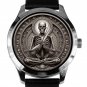 DEEPLY SYMBOLIC STARVING BUDDHA MEDITATION YOGA TEMPUS FUGIT SKELETON ART WATCH