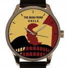 Man from UNCLE Vintage Colors Spy Thriller Poster Art Solid Brass Mens' Watch Man from UNCLE Vintage Colors Spy Thriller Poster Art Solid Brass Mens' Watch