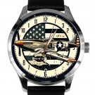 P51 MUSTANG USAAF WORLD WAR II FIGHTER AIRCRAFT AVIATION ART SOLID BRASS WATCH