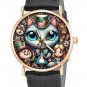 TRULY BIZARRE & SURREAL ART, ALICE IN WONDERLAND LADIES/GIRLS SOLID BRASS WATCH