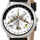 USAF B-52 STRATOFORTRESS RARE BOMBSIGHT DIAL COLLECTIBLE SOLID BRASS WRIST WATCH USAF B-52 STRATOFORTRESS RARE BOMBSIGHT DIAL COLLECTIBLE SOLID BRASS WRIST WATCH