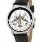 USAF B-52 STRATOFORTRESS RARE BOMBSIGHT DIAL COLLECTIBLE SOLID BRASS WRIST WATCH