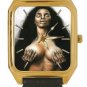 VINTAGE BLACK POWER SEXY EROTICA CLASSIC UNISEX SOLID BRASS UNISEX WRIST WATCH