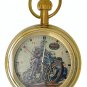 VINTAGE BRITISH 650 cc MOTORCYCLE ART PROMOTIONAL 17 JEWEL WINDING POCKET WATCH