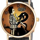 BEETLEJUICE TIM BURTON TRIBUTE MOVIE POSTER ART SOLID BRASS WATCH w GIFT BOX BEETLEJUICE TIM BURTON TRIBUTE MOVIE POSTER ART SOLID BRASS WATCH w GIFT BOX