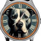PITBULL TERRIER AMERICAN PIT BULL PITTE CLASSIC DOG PORTRAIT SOLID BRASS WATCH PITBULL TERRIER AMERICAN PIT BULL PITTE CLASSIC DOG PORTRAIT SOLID BRASS WATCH