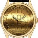 EARLY BIT COIN MEDALLION CRYPTOCURRENCY ART SOLID BRASS COLLECTIBLE WRIST WATCH EARLY BIT COIN MEDALLION CRYPTOCURRENCY ART SOLID BRASS COLLECTIBLE WRIST WATCH