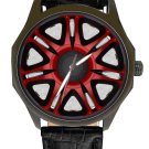VERY COOL AND AESTHETIC CAR HUBCAB WHEEL ART SOLID BRASS TITANIUM FINISH WATCH VERY COOL AND AESTHETIC CAR HUBCAB WHEEL ART SOLID BRASS TITANIUM FINISH WATCH