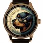 Rottweiler Postmodern Dog Portrait Art Solid Brass Watch for Every Rottie Owner