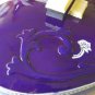 PURPLE HAZE INDIAN SITAR ELECTRIC RESONATING GUITAR FUSION IN CEDAR w VOL & TONE
