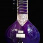 PURPLE HAZE INDIAN SITAR ELECTRIC RESONATING GUITAR FUSION IN CEDAR w VOL & TONE