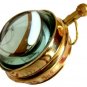 TINTIN IN AMERICA ANTIQUE COLORS SOLID BRASS MECHANICAL BALL CLOCK 17 JEWEL