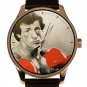 ROCKY BALBOA SLY STALLONE BOXING CULT HOLLYWOOD ART SOLID BRASS COLLECTORS WATCH